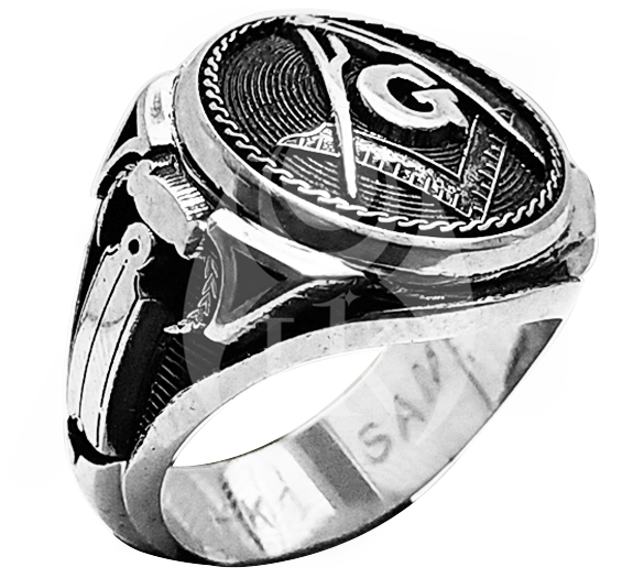 Round Masonic Ring